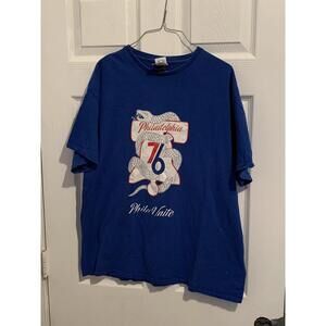 Phila 76Ers United Tshirt Sizexlblue